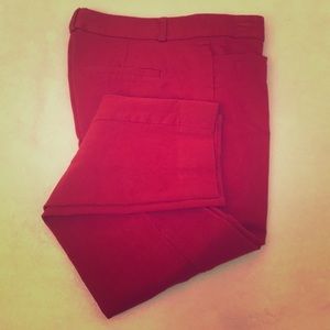 Banana Republic Sloan womens red pants size 2